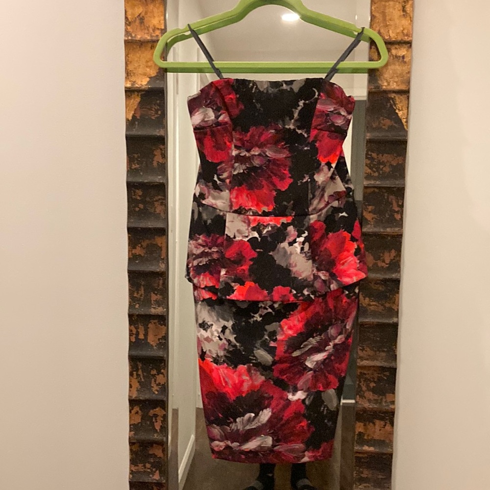 Weston - Size Small - strapless floral cocktail dress- no tags - never worn